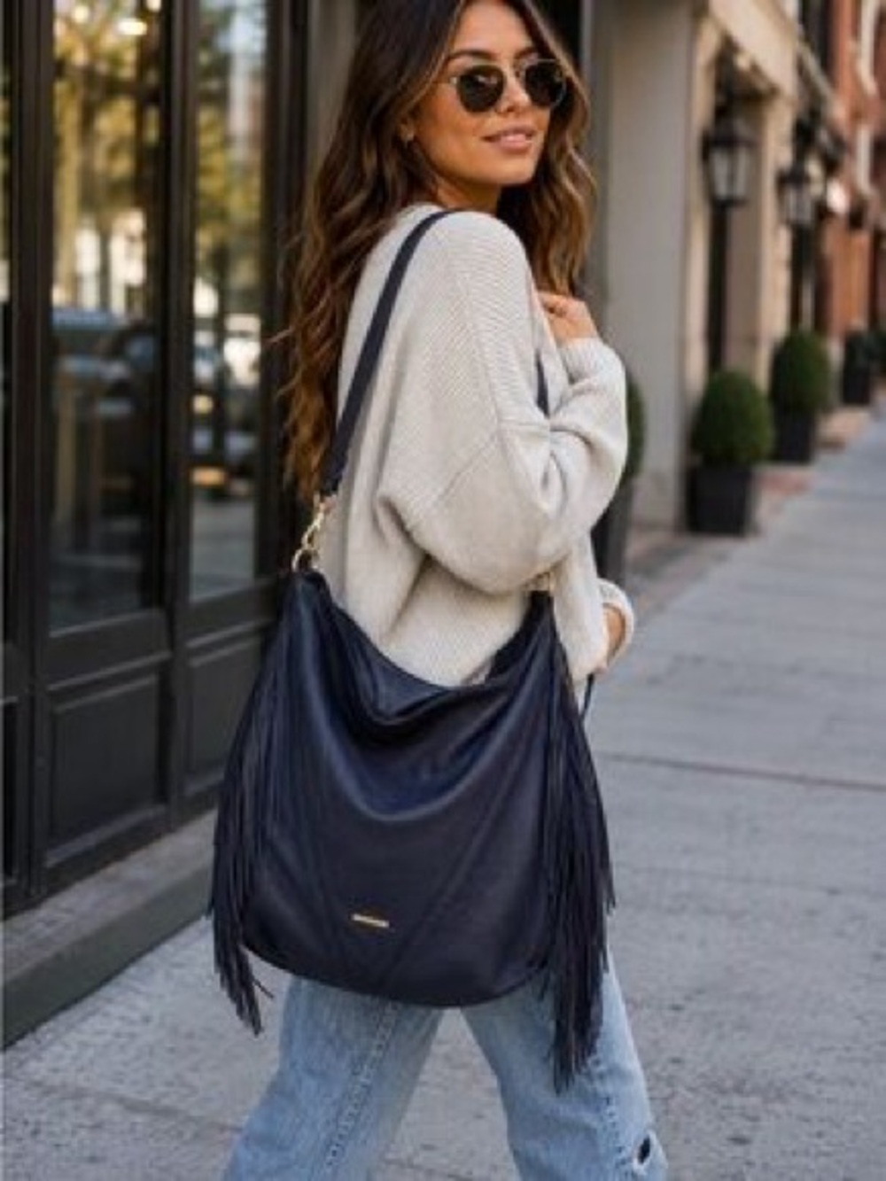 Rebecca Minkoff fringe hobo bag